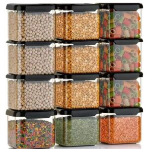 TEKCOOL Air Tight Containers For Kitchen Organizer Storage Set, Kitchen Accessories Items Kitchen Storage Set Pantry Organization And Kitchen Storage (500 ml Pack of 6).