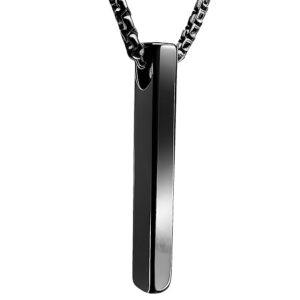 THE MEN THING Pendant for Men - Pure Titanium Steel Pendant Collection with 24inch Round Box Chain for Men & Boys