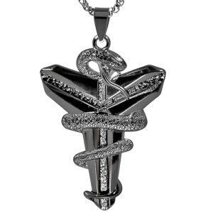 THE MEN THING Pendant for Men - Pure Titanium Steel Pendant Collection with 24inch Round Box Chain for Men & Boys