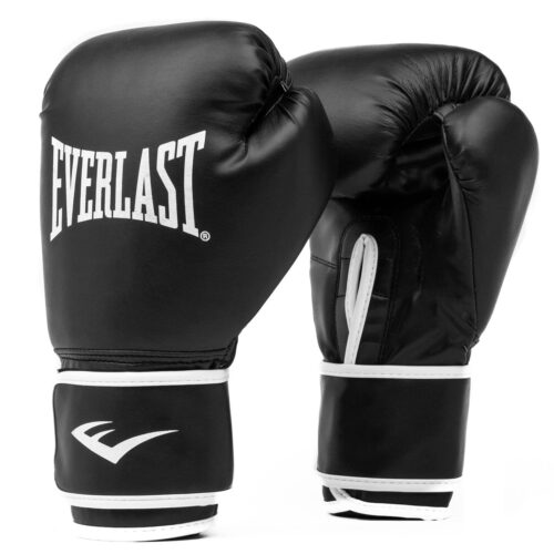 Size Large / X-Large Colour Black Material Leather Brand Everlast Glove Type Training About this item Premium synthetic leather and superior foam construction increases durability. Anti-microbial treatment fights offensive odor and keeps your gloves smelling fresh. Lightweight design allows for maximum speed and power. Full wrist wrap strap with hook and loop closure for wrist stability and secure fit.
