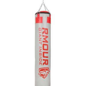 RMOUR Unfilled PU Punching Bag for Boxing MMA Sparring