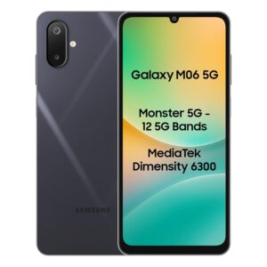 Samsung Galaxy M06 5G (Blazing Black, 6GB RAM