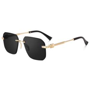 UV Protected Square Rimless Sunglasses