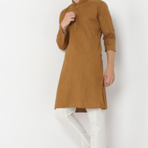 Men’s Cotton Striped Regular FIT Long Kurta