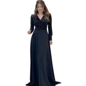 Elegant Floor Length Evening Gown