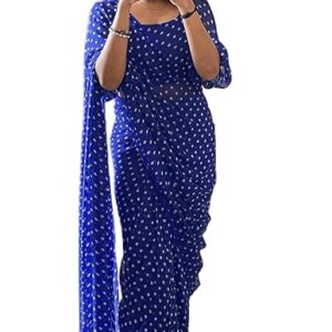 Ready To Wear one Minute Saree With Unstitched Blouse Piece (Ready To wear Georgette)