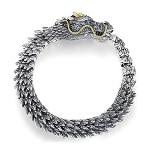 DRAGON GOT (87 gram) - 12" mm Pure Copper Bracelet with Hook Buckle for Men & Boys (9" inch)
