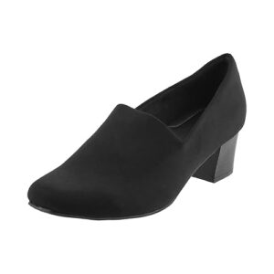 Womens Synthetic Black Pumps